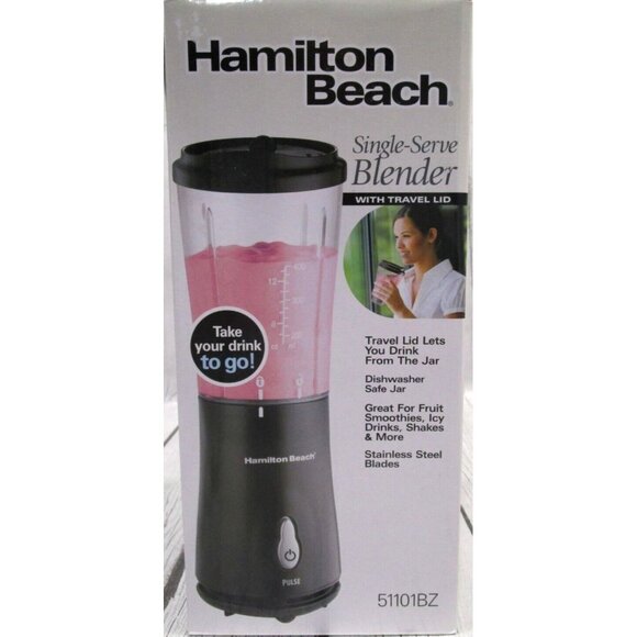Hamilton Beach Other - Hamilton Beach Single Serve Blender w/ Travel Lid 51101BZ New